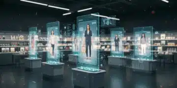 AI-powered retail store with personalized customer experiences and growth projections
