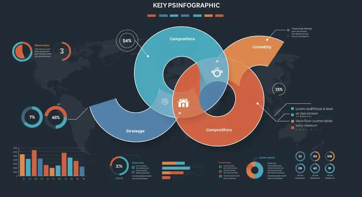 Infographic comparing three U.S. competitors' strategies and market positioning for growth