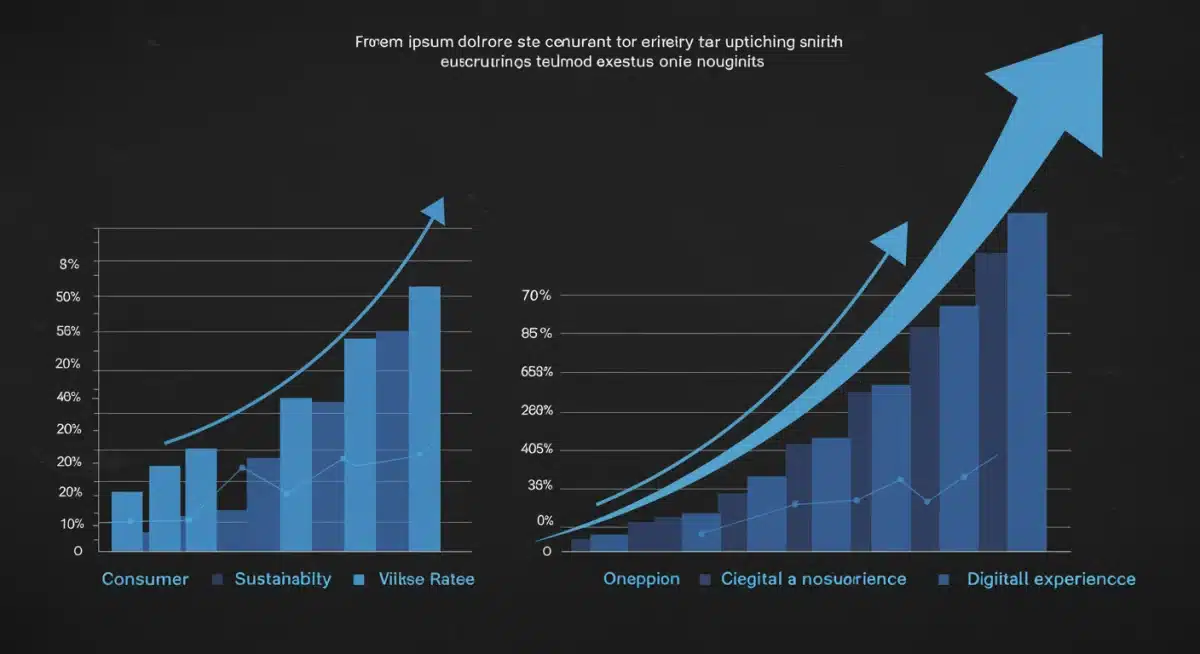 Infographic showing rising consumer switching rates and key drivers like sustainability and digital experience.