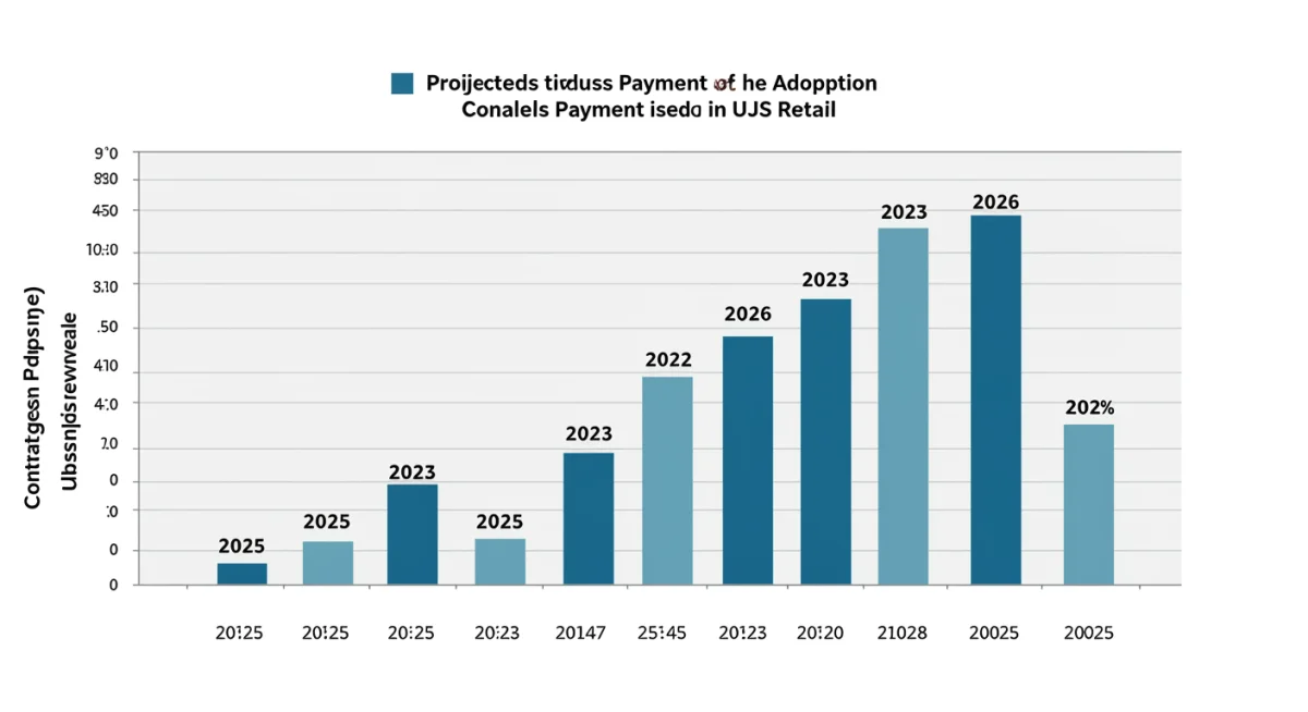 Infographic displaying projected growth and benefits of contactless payments in US retail.
