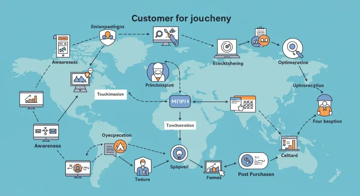 Customer journey mapping and optimization flowchart