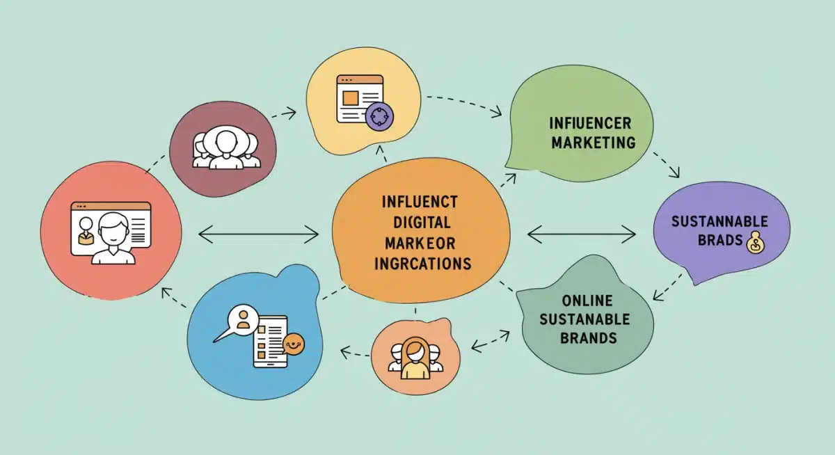 Infographic illustrating Gen Z's digital ecosystem and purchasing influences