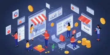 Gen Z consumers engaging with e-commerce platforms on mobile devices, illustrating digital shopping trends and future market growth.